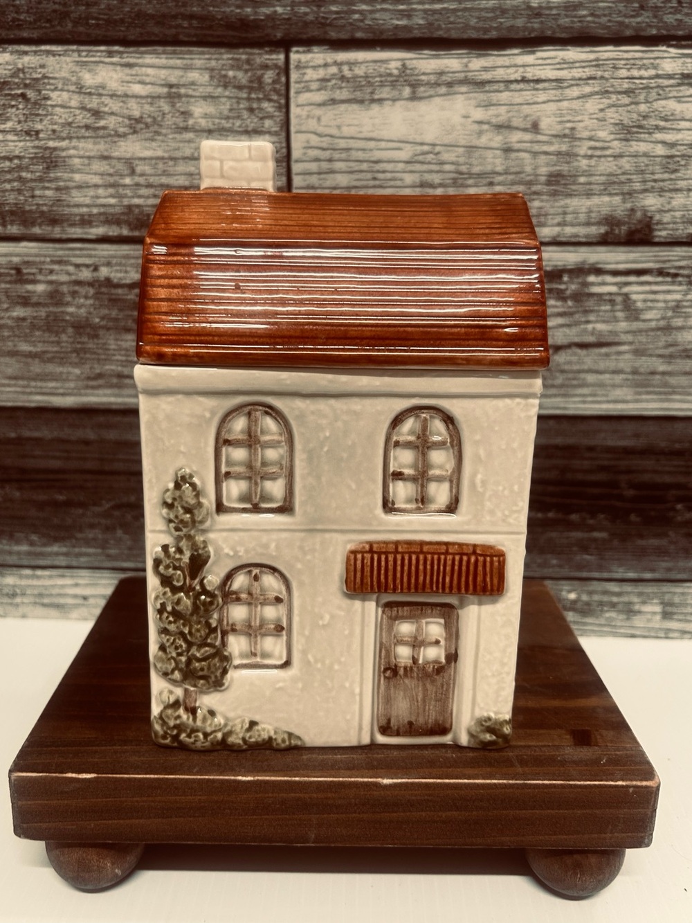 Vintage 1980 Otagiri Japan Townhouse Ceramic Canister